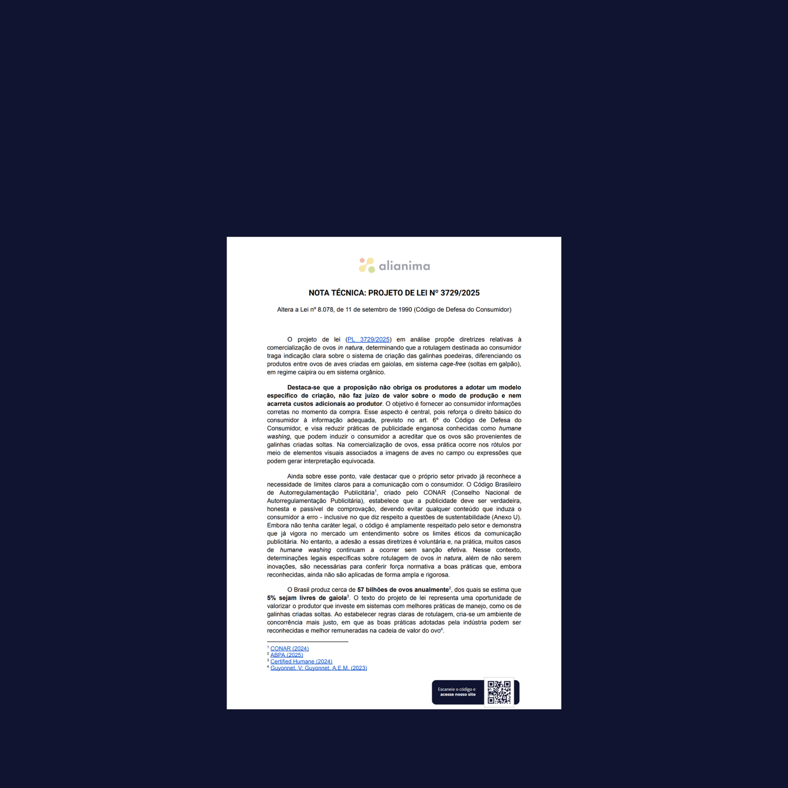 Nota técnica sobre o PL 3729/2025